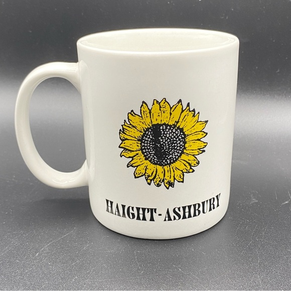 LINYI Sunflower Haight-Ashbury White Coffee Mug Silver Phoenix - Picture 7 of 7